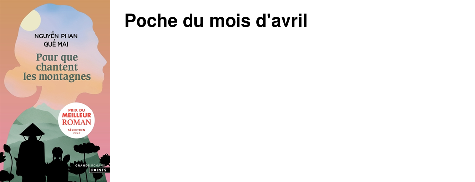 Poche du mois d'avril