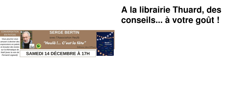 A la librairie Thuard, des conseils... � votre go�t !