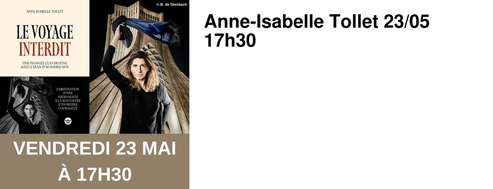 Anne-Isabelle Tollet 23/05 17h30