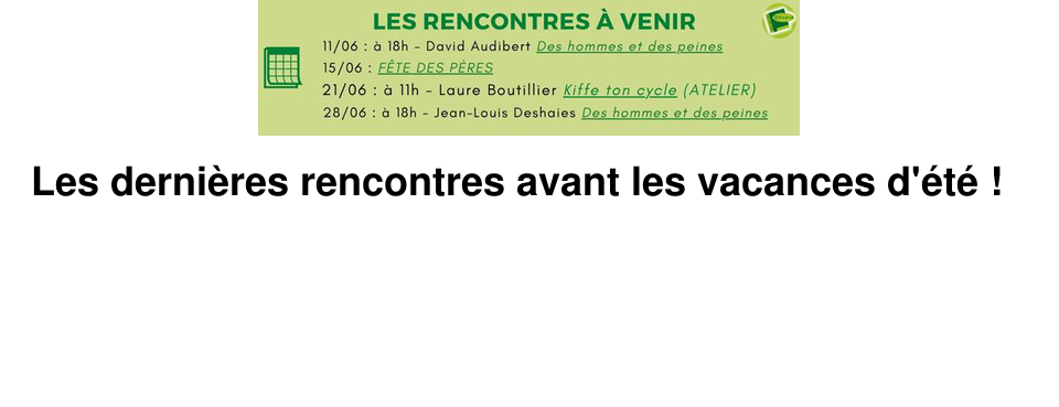 Les derni�res rencontres avant les vacances d'�t� !