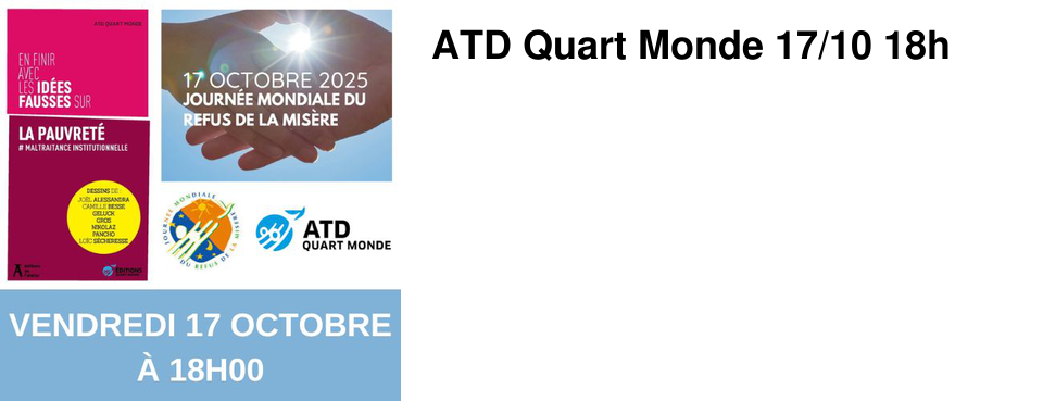 ATD Quart Monde 17/10 18h