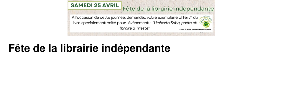 F�te de la librairie ind�pendante