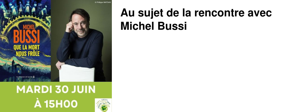 Au sujet de la rencontre avec Michel Bussi