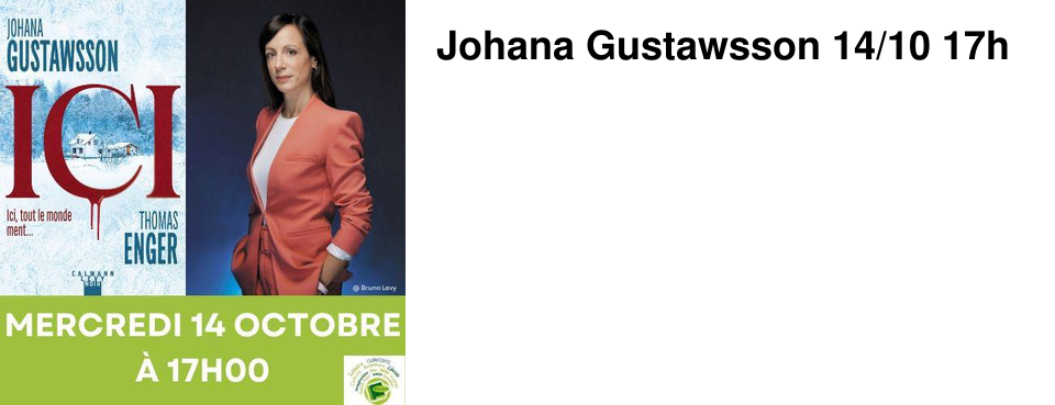 Johana Gustawsson 14/10 17h